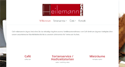 Desktop Screenshot of cafe-heilemann.de