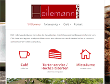 Tablet Screenshot of cafe-heilemann.de